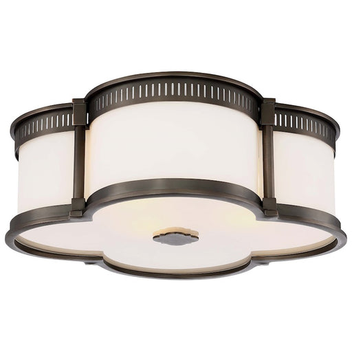 Minka Lavery Harvard Court 16in Flush Mount | Transitional Bronze | Hallway & Bedroom Ceiling Light | 16 x 16 x 6 in | Model 824-281