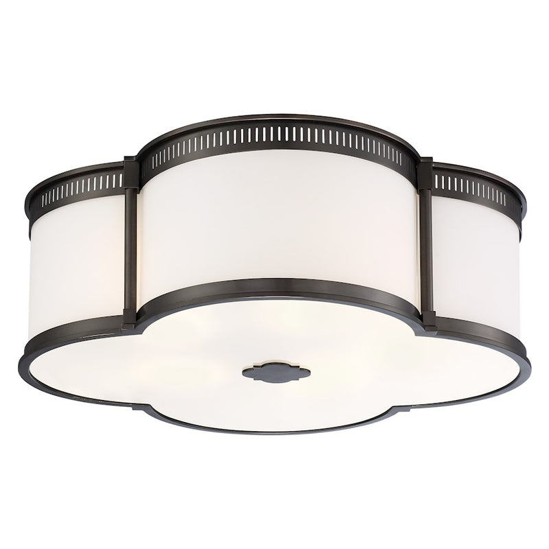 Minka Laver Harvard Court 16in LED Flush Mount | Transitional Harvard Court Bronze | Hallway & Bathroom Ceiling Light | Model 824-281-L