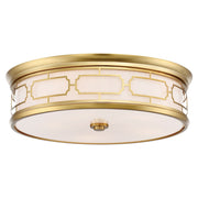 Minka Lavery LED Flush Mount Ceiling Light 16in | Transitional Liberty Gold | Hallway & Bathroom | Model 826-249-L