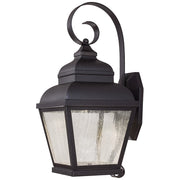 Minka Lavery Mossoro 1-Light LED Wall Sconce | Traditional Black | Covered Patio & Entryway | 8 x 9 x 18 in, 3000K, Dimmable | Model 8262-66-L
