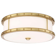 Minka Lavery 15in Flush Mount Ceiling Light | Transitional Chrome Metal | Hallway & Bedroom Ambient | 16 x 6 in | Model 827-249
