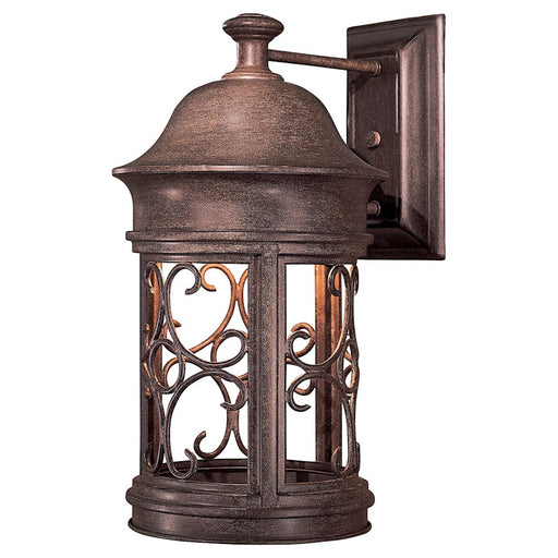 Minka Lavery Sage Ridge 1-Light Wall Sconce | Traditional Vintage Rust Finish | Covered Patio & Entryway Accent | 16 in H | Model 8282-A61