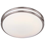 Minka Lavery 861 18in 2-Light Flush Mount | Contemporary Brushed Nickel | Hallway & Bedroom Ceiling Light | 18 x 18 x 4 in | Model 861-84-PL