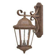 Minka Lavery Taylor Court 23in 3-Light Wall Sconce | Traditional Vintage Rust | Outdoor Entryway & Patio | 13 x 10 x 23 in | Model 8613-A61