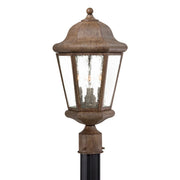 Minka Lavery Taylor Court 19in 3-Light Post Light | Traditional Vintage Rust | Outdoor Garden & Driveway | 10 x 19 in | Model 8616-A61