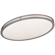 Minka Lavery 863 29in 2-Light Flush Mount | Traditional Brushed Nickel | Hallway & Kitchen Ceiling Light | 14 x 29 x 4 in | Model 863-84-PL