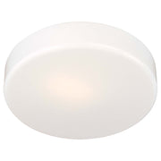 Minka Lavery 1-Light Flush Mount | Traditional White | Hallway & Closet Ceiling Light | 11 x 11 x 3 in | Model 866-44-PL