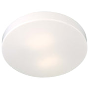 Minka Lavery 867 14in 2-Light Flush Mount | Traditional White | Hallway & Bathroom Ceiling Light | 14 x 14 x 3 in | Model 867-44-PL