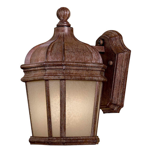 Minka Lavery Harrison 1-Light Wall Sconce | Traditional Vintage Rust and Clear Beveled Glass | Covered Patio & Entryway | Model 8690-1-61-PL