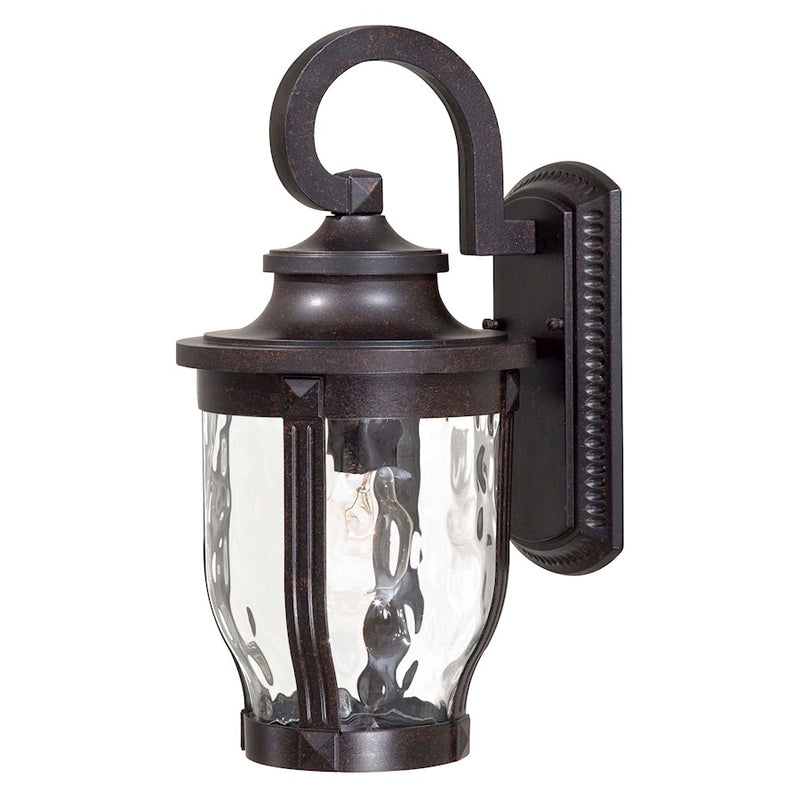 Minka Lavery Merrimack 1-Light Outdoor Wall Sconce | Traditional Corona Bronze | Covered Patio & Entryway | 8 x 10 x 16 in | Model 8762-166