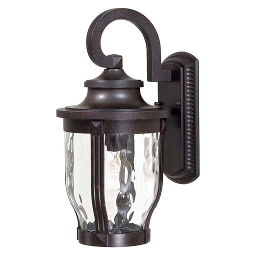 Minka Lavery Merrimack 1-Light Outdoor Wall Sconce | Traditional Corona Bronze | Covered Patio & Entryway | 8 x 10 x 16 in | Model 8762-166