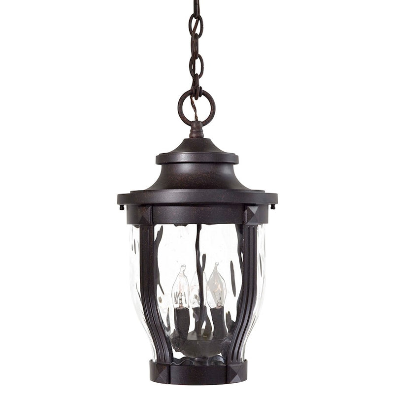 Minka Lavery Merrimack 3-Light Outdoor Lantern | Traditional Corona Bronze | Covered Patio & Porch | 10 x 18 in | Model 8764-166