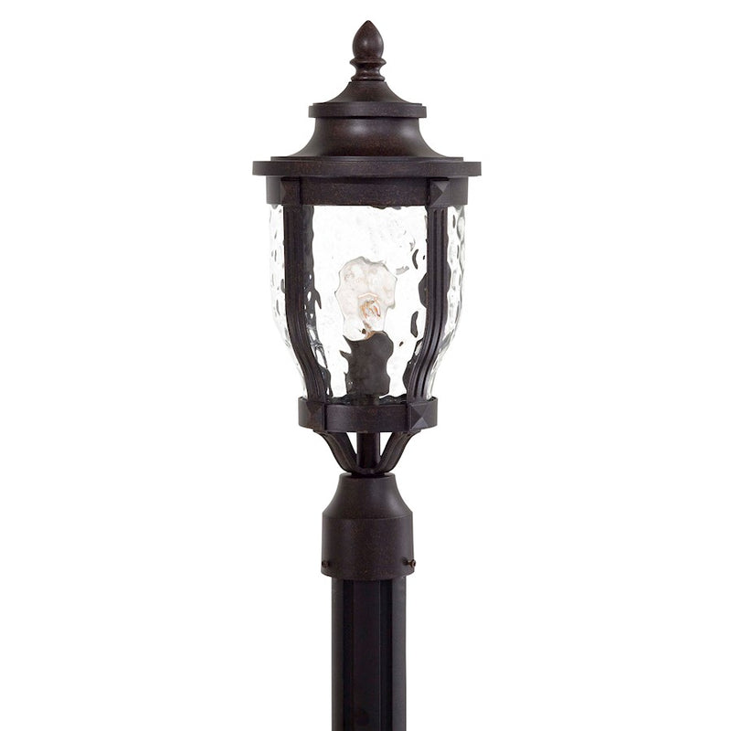 Minka Lavery Merrimack 1-Light Post Light | Traditional Corona Bronze Metal | Patio & Porch Outdoor | 8 x 20 in | Model 8766-166