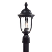 Minka Lavery Morgan Park 8in 1-Light Post Mount | Traditional Heritage Finish Outdoor Lantern | Entryway & Garden Path | 8 x 18 in | Model 8845-94