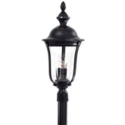 Minka Lavery Morgan Park 12in 3-Light Post Mount | Traditional Heritage Finish Outdoor Lantern | Driveway & Garden Path | Model 8846-94