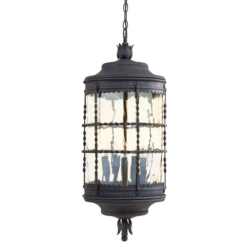 Minka Lavery Mallorca 5-Light Chain Hung Lantern | Traditional Spanish Iron Finish | Grand Porch & Garage | 12.75 x 31.75 in | Model 8884-A39