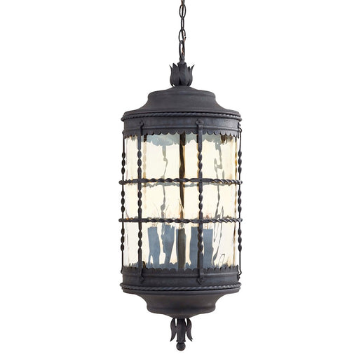 Minka Lavery Mallorca 5-Light Chain Hung Lantern | Traditional Spanish Iron Finish | Grand Porch & Garage | 12.75 x 31.75 in | Model 8884-A39