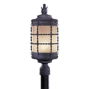 Minka Lavery Mallorca 22in 1-Light Post Light | Traditional Spanish Iron | Outdoor Pathway & Garden | 9 x 22.5 in | Model 8885-A39-PL