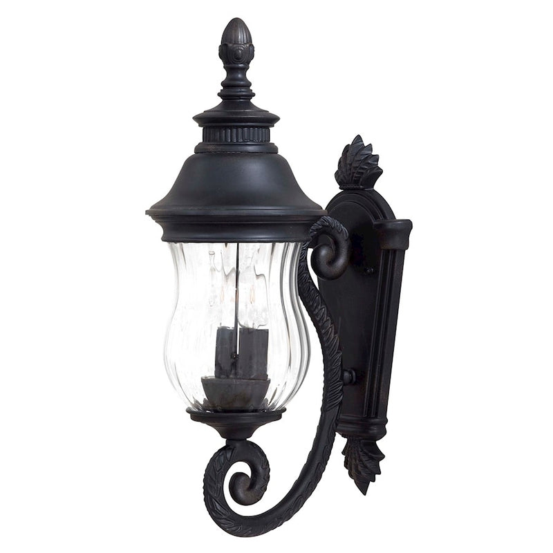 Minka Lavery Newport 2-Light Wall Sconce | Traditional Heritage Finish Outdoor Lantern | Driveway & Pathway Lighting | Model 8900-94
