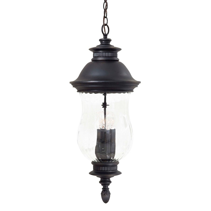 Minka Laver Newport 4-Light Chain-Hung Lantern | Traditional Heritage Finish | Driveway & Pathway Post Light | 12 x 30.25 in | Model 8904-94