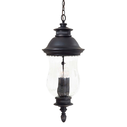 Minka Laver Newport 4-Light Chain-Hung Lantern | Traditional Heritage Finish | Driveway & Pathway Post Light | 12 x 30.25 in | Model 8904-94