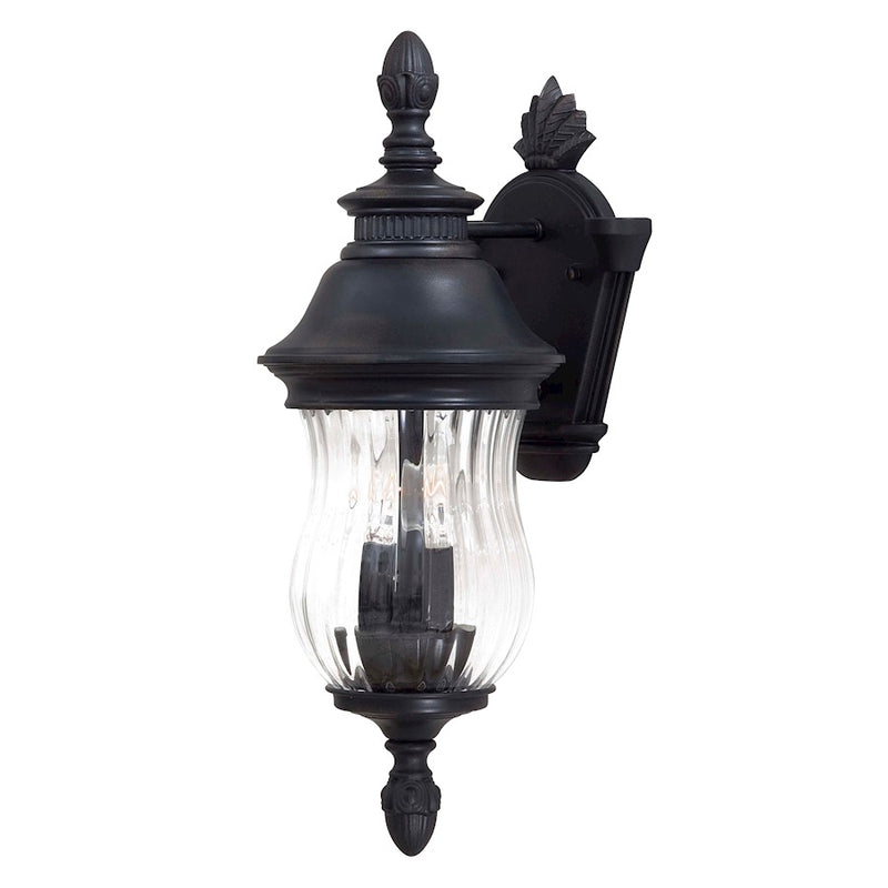 Minka Lavery Newport 2-Light Wall Sconce | Traditional Heritage Finish | Outdoor Entryway & Patio | 7.75 x 6.75 x 18.25 in | Model 8905-94