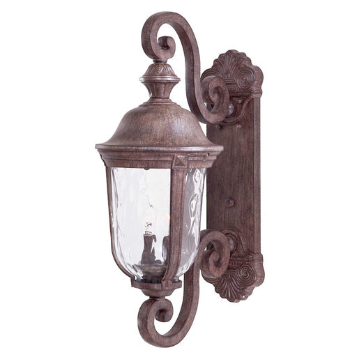 Minka Lavery Ardmore 2-Light Wall Sconce | Traditional Vintage Rust and Clear Hammered Glass | Outdoor Entryway & Covered Patio | Model 8991-61