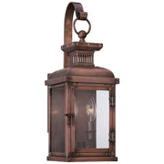 Minka Lavery Copperton 2-Light Wall Mount Sconce | Traditional Manhattan Copper and Clear Glass | Covered Patio & Entryway | Model 9072-264