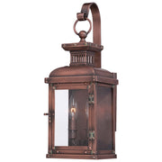 Minka Lavery Copperton 2-Light Wall Mount Sconce | Traditional Manhattan Copper and Clear Glass | Covered Patio & Entryway | Model 9072-264
