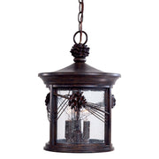 Minka Lavery Abbey Lane 16in 3-Light Outdoor Lantern | Traditional Iron Oxide | Exterior Hallway & Covered Porch | 11 x 16 in | Model 9154-A357