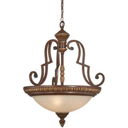 Minka Lavery Belcaro 22in 3-Light Pendant | Traditional Walnut Farmhouse | Kitchen Island & Dining Room | 22 x 22 x 28 in | Model 937-126