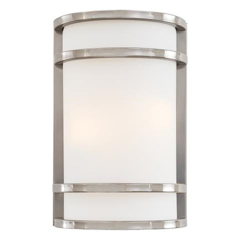 Minka Lavery Bay View 1-Light Pocket Lantern | Contemporary Brushed Stainless Steel | Hallway & Bathroom Accent | Model 9802-144-PL