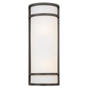 Minka Lavery Bay View 2-Light Wall Sconce | Contemporary Oil Rubbed Bronze | Entryway & Hallway Accent | 8 x 4 x 20 in | Model 9803-143-PL