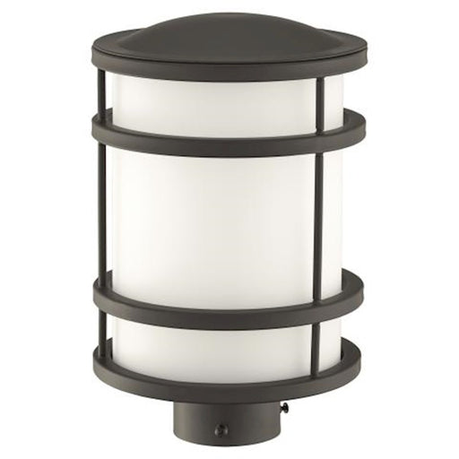 Minka Lavery Bay View 1-Light Post Light | Contemporary Oil Rubbed Bronze | Outdoor Entryway & Garden Path | 8 x 8 x 12 in | Model 9806-143