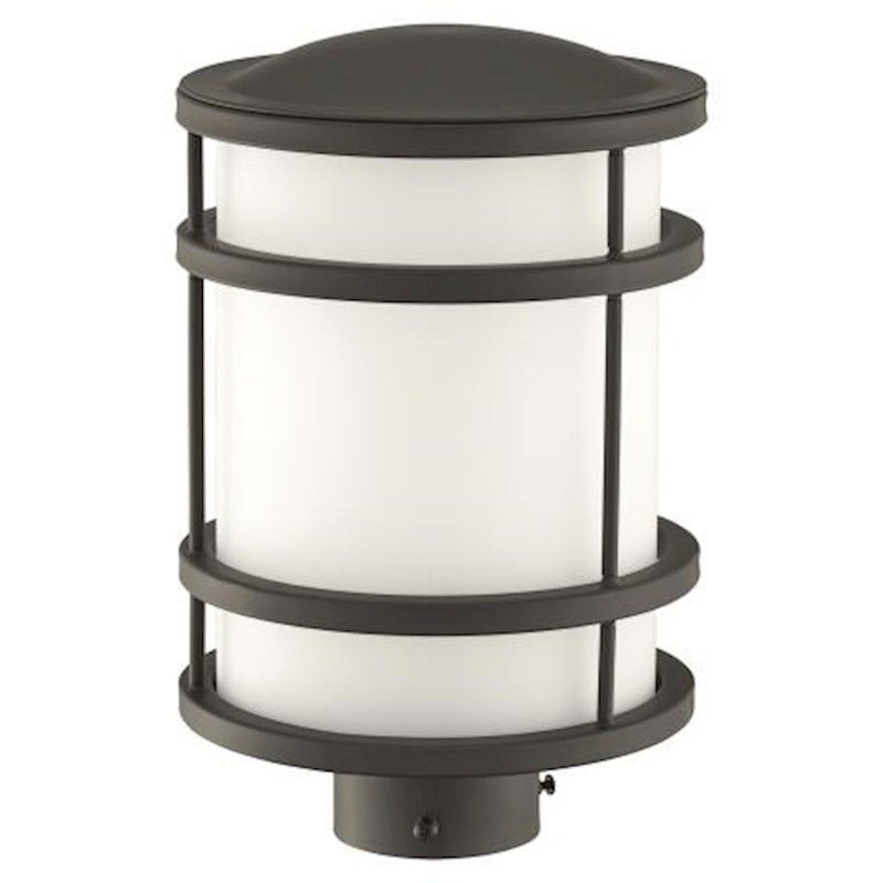 Minka Lavery Bay View 1-Light Post Light | Contemporary Oil Rubbed Bronze | Outdoor Entryway & Garden Path | 8 x 8 x 12 in | Model 9806-143