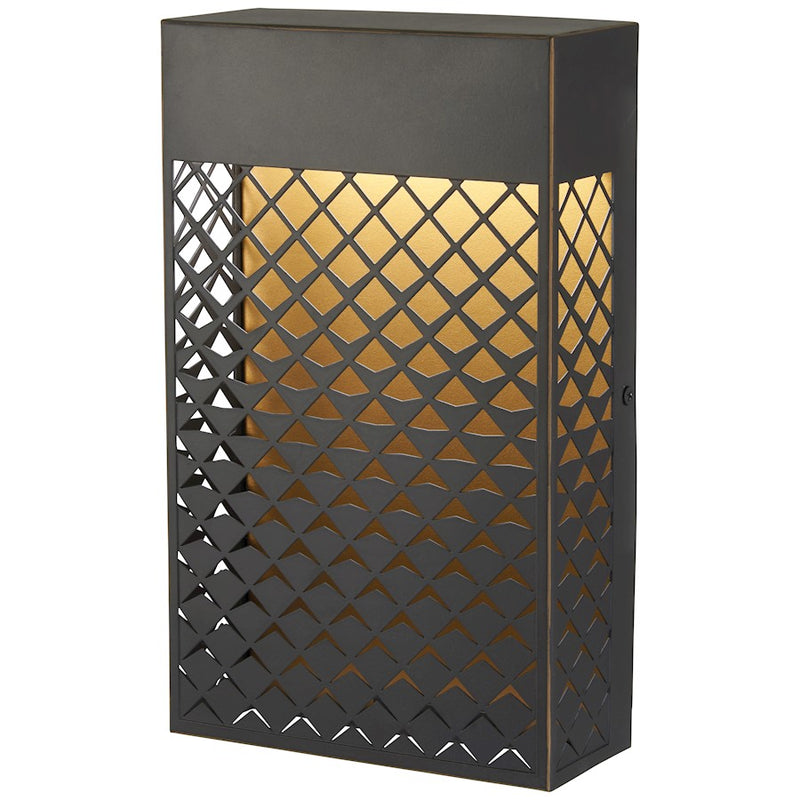 Minka Lavery Guild LED Pocket Lantern | Modern Matte Gold Aluminum Outdoor Wall Sconce | Entryway & Covered Patio | Model 9851-30-L