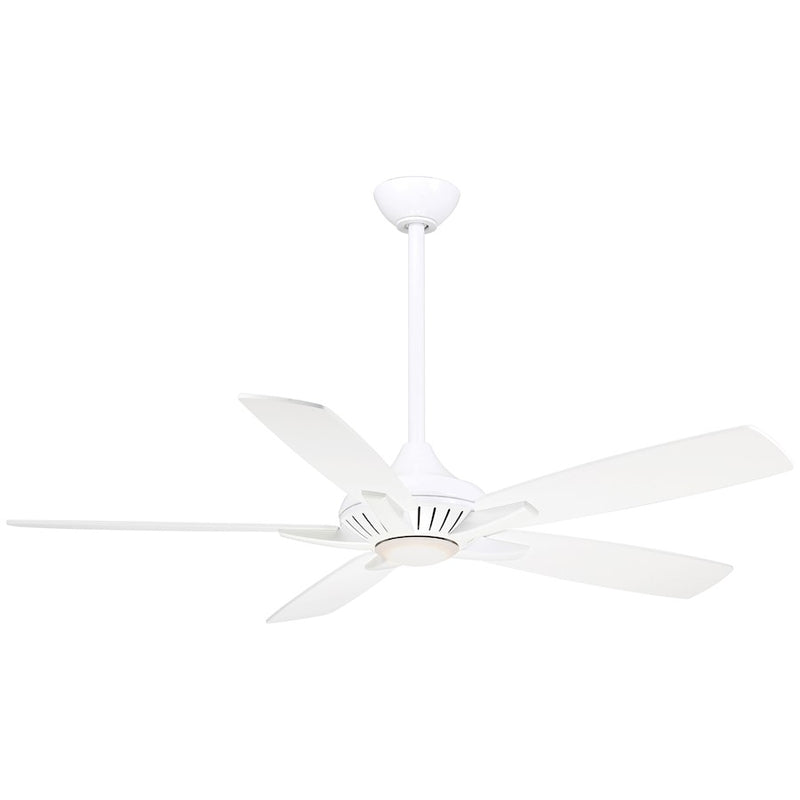 Minka Aire Dyno 52in Ceiling Fan | Transitional White Finish | Bedroom & Living Room | 52 x 52 x 12 in | Model F1000-WH