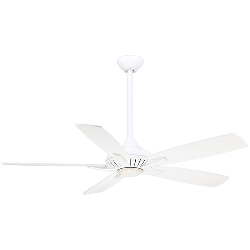 Minka Aire Dyno 52in Ceiling Fan | Transitional White Finish | Bedroom & Living Room | 52 x 52 x 12 in | Model F1000-WH