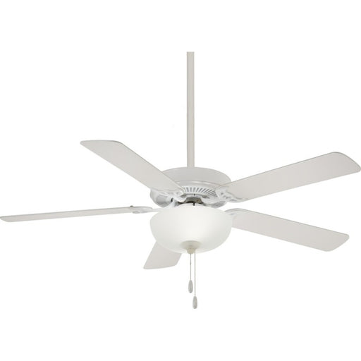 Minka Aire LED 52in Ceiling Fan | Transitional White | Living Room & Bedroom | 52 x 52 x 18 in | Model F448L-WH