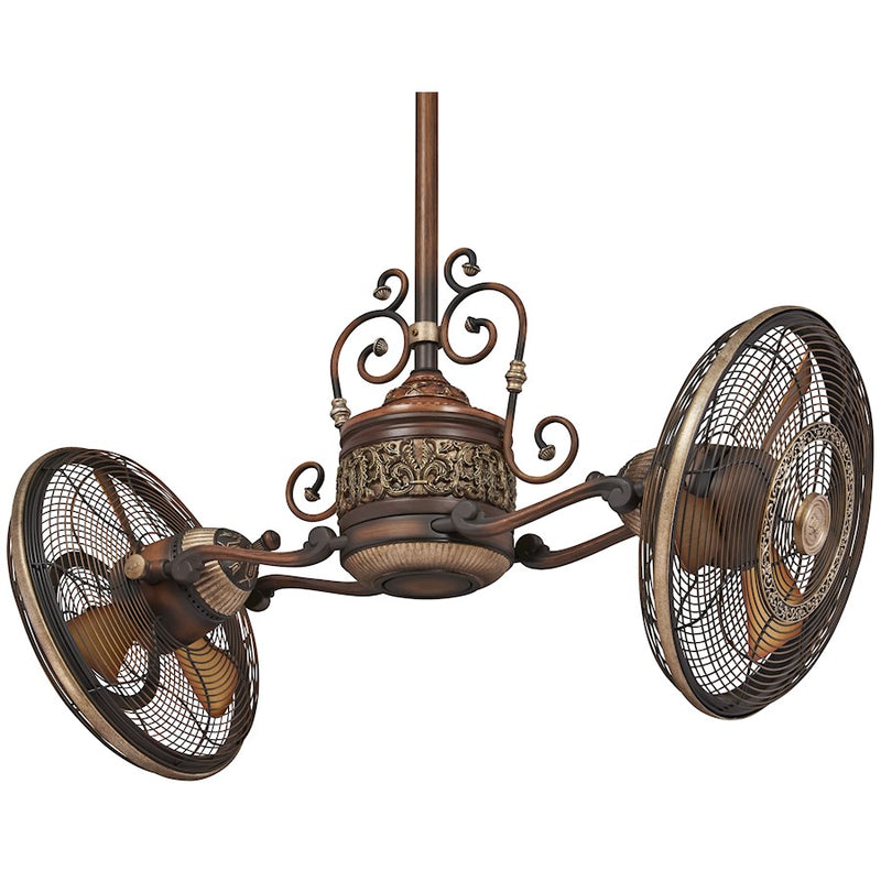 Minka Aire Traditional Gyro LED 42" Ceiling Fan, Belcaro Walnut