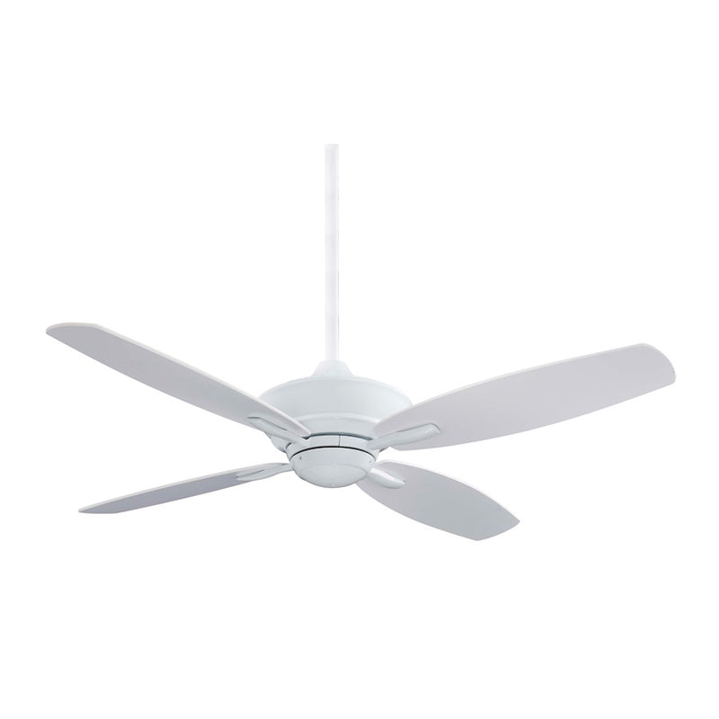 Minka Aire New Era 52in Ceiling Fan | White Finish | Living Room & Bedroom | 52 x 52 x 13 in | Model F513-WH