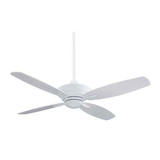Minka Aire New Era 52in Ceiling Fan | White Finish | Living Room & Bedroom | 52 x 52 x 13 in | Model F513-WH