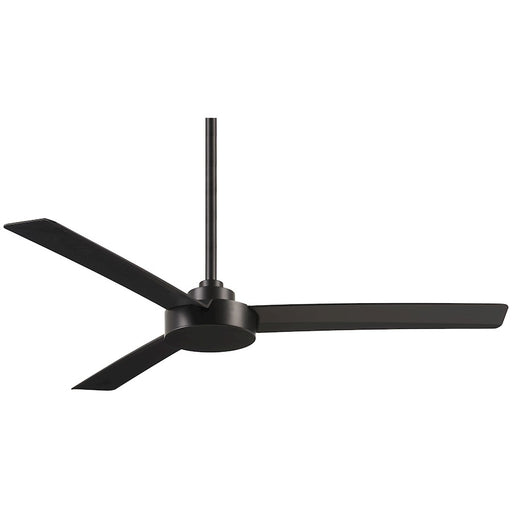 Minka Aire Roto 52in 3-Blade Ceiling Fan | Industrial Black Finish | Living Room & Bedroom | 9.25in H | Model F524-CL