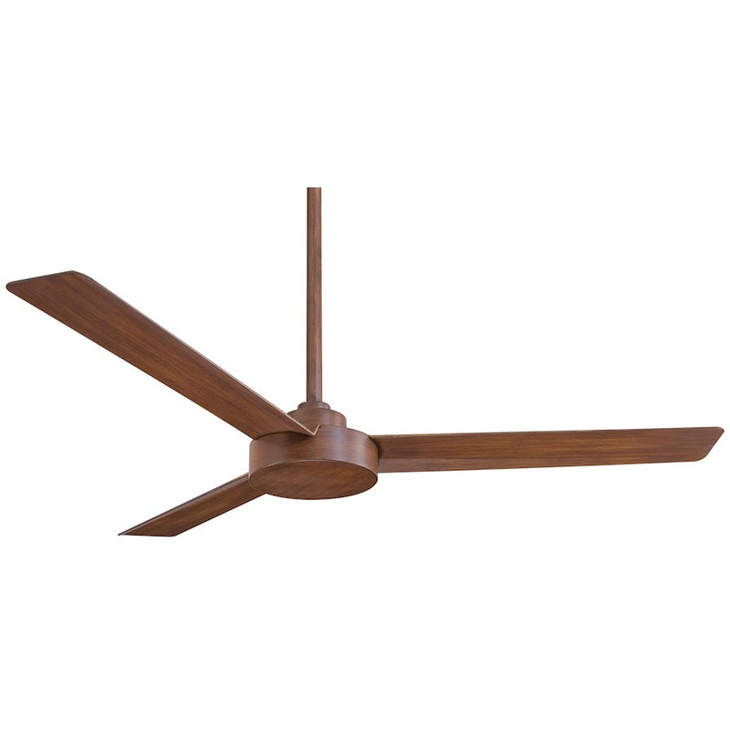 Minka Aire Roto 52in Ceiling Fan | Industrial Distressed Koa | Living Room & Bedroom | 52 x 52 x 9 in | Model F524-DK
