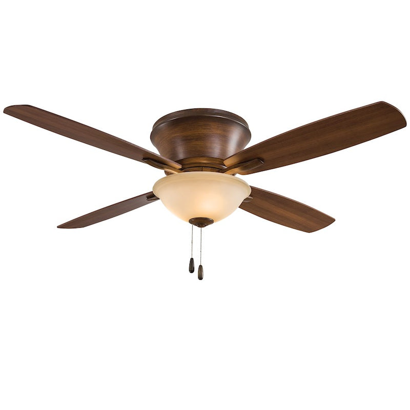 Minka Aire Mojo II 52in LED Ceiling Fan | White and Frosted White Glass | Living Room & Bedroom | 52 x 52 x 14 in | Model F533L-WH