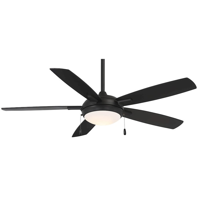 Minka Aire Lun-Aire LED 54" Ceiling Fan, Coal/Etched Opal Glass