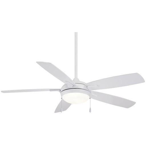Minka Aire Lun-Aire 54in LED Ceiling Fan | White Transitional | Living Room & Bedroom | 54 x 54 x 15 in | Model F534L-WH