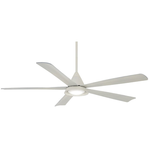 Minka Aire Cone 54in LED Ceiling Fan | White | Indoor & Covered Patio | 54 x 54 x 14 in | Model F541L-WH