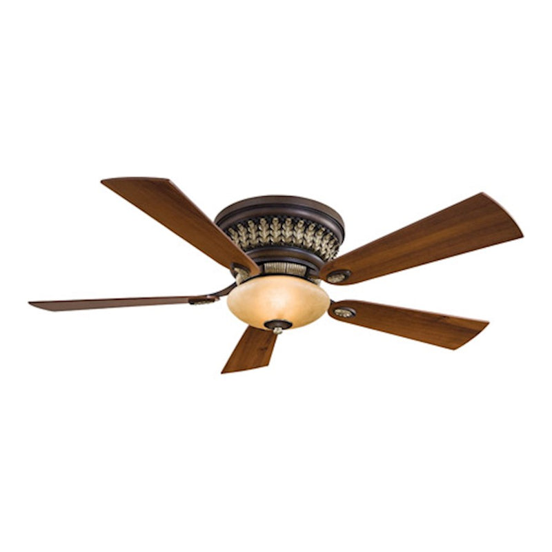 Minka Aire Calais 52in LED Ceiling Fan | Contemporary Belcaro Walnut Finish | Bedroom & Living Room | 52 x 52 x 12 in | Model F544L-BCW