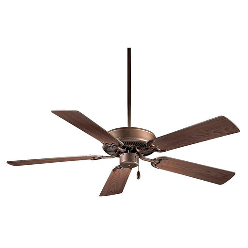 Minka Aire Contractor 42in Ceiling Fan | Traditional Oil Rubbed Bronze | Low Ceiling Bedroom & Living Room | 42 x 42 x 12 in | Model F546-ORB